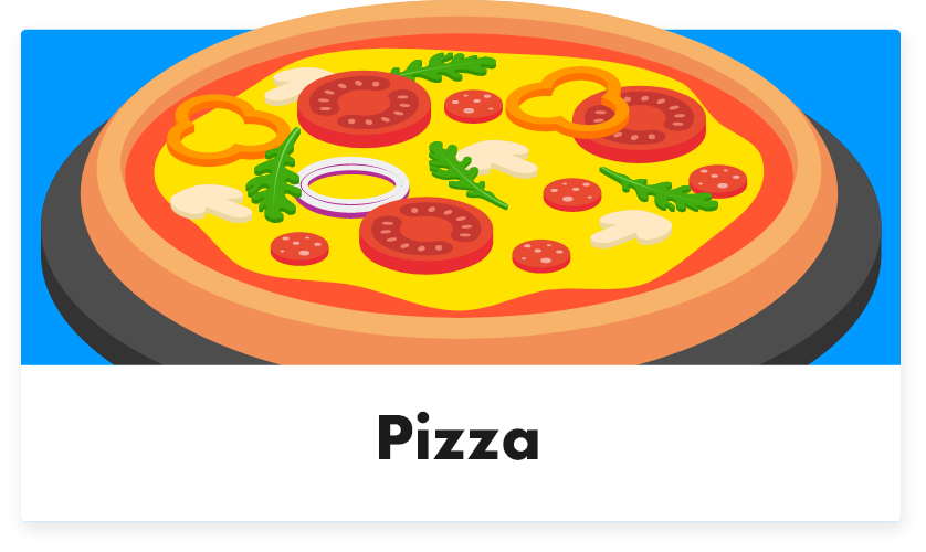 Pizza - Tabletmenukaart - Digitale menukaart